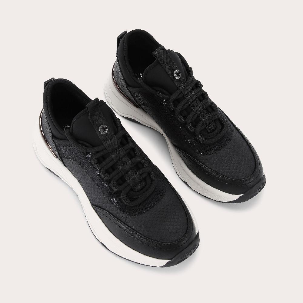 Carvela SWIFT RUNNER Black Lace Up Trainer By CARVELA