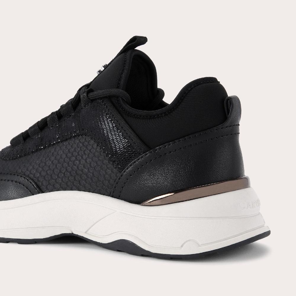 Carvela SWIFT RUNNER Black Lace Up Trainer By CARVELA