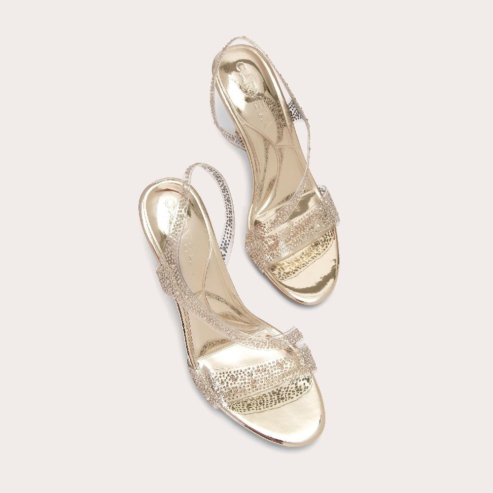 Carvela SYMMETRY SANDAL VINYL 80 Vinyl Crystal Heel By CARVELA