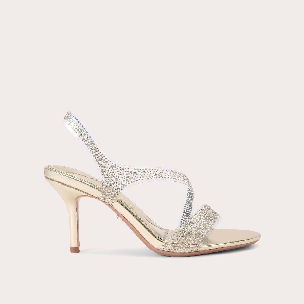 carvela SYMMETRY SANDAL VINYL 80 Vinyl Crystal Heel by CARVELA