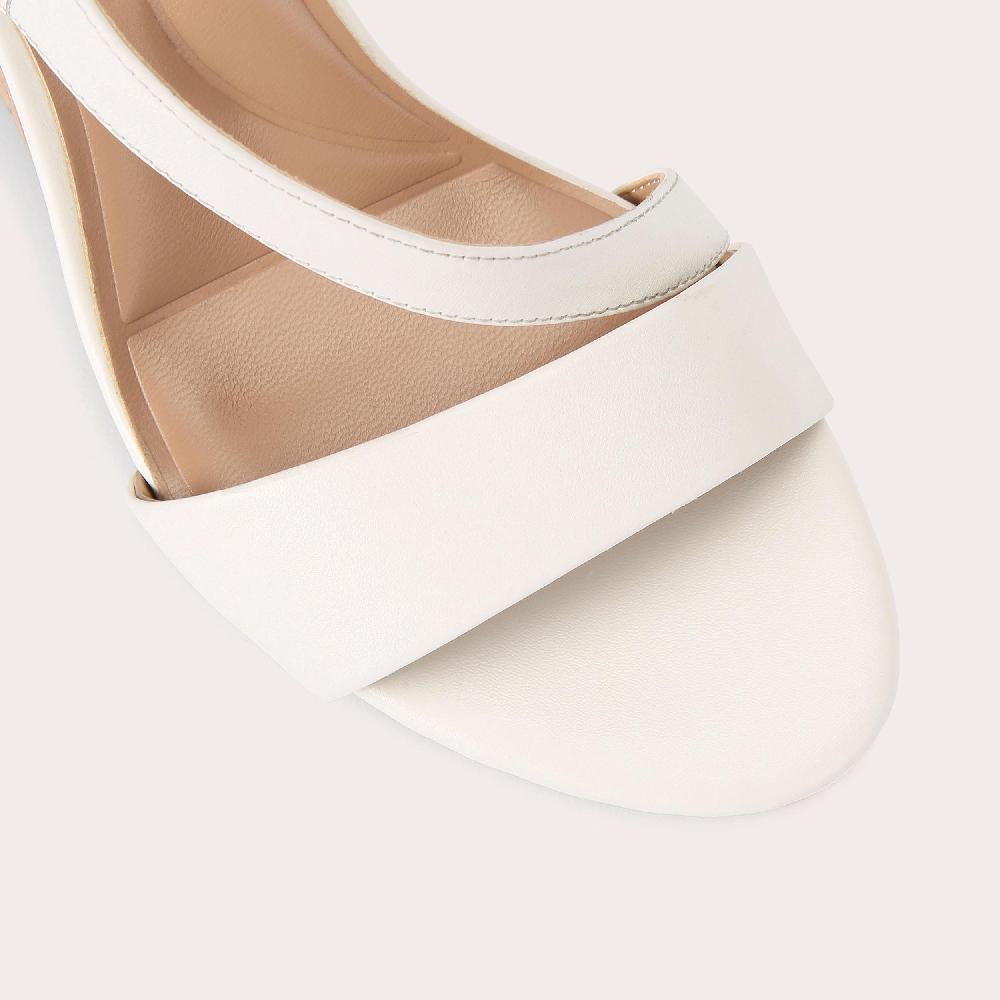 Carvela SYMMETRY WEDGE 75 Bone Leather Wedge Heels By CARVELA