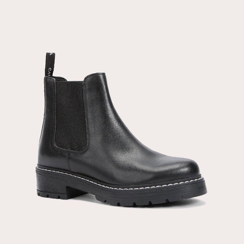 Carvela TAKEN Black Chunky Sole Chelsea Boots By CARVELA