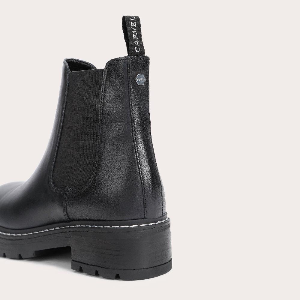 Carvela TAKEN Black Chunky Sole Chelsea Boots By CARVELA