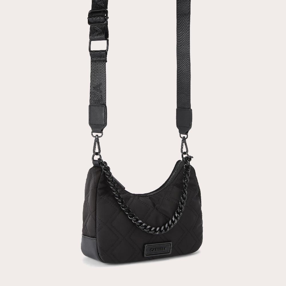 Carvela TAYLOR CROSSBODY Black Nylon Cross Body Bag By CARVELA