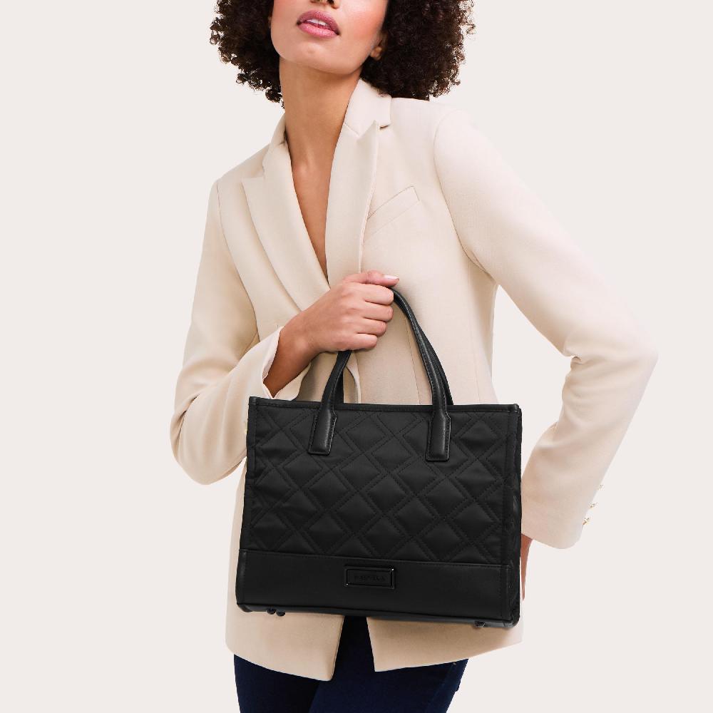 Carvela TAYLOR MIDI TOTE Black Nylon Midi Tote Bag By CARVELA