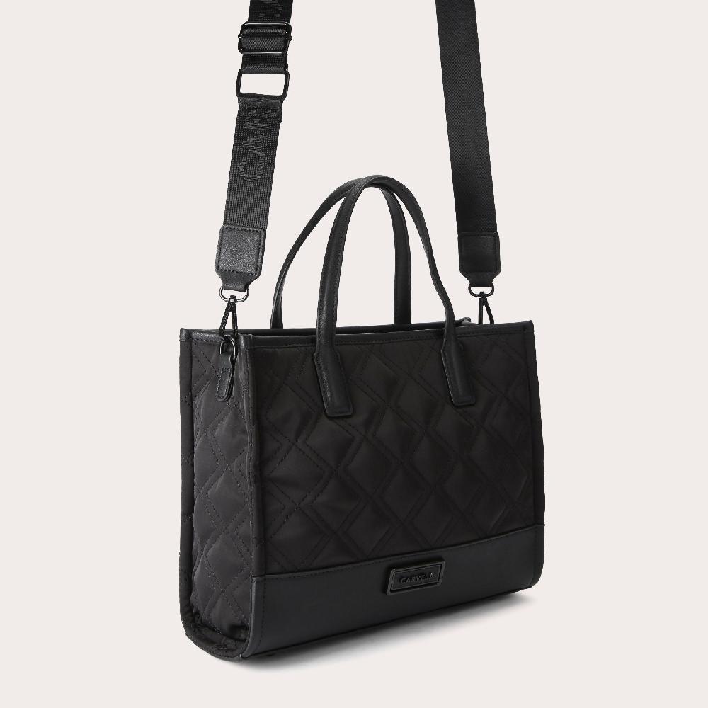 Carvela TAYLOR MIDI TOTE Black Nylon Midi Tote Bag By CARVELA