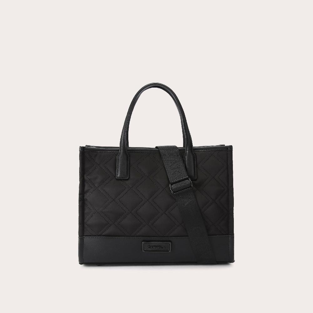 carvela TAYLOR MIDI TOTE Black Nylon Midi Tote Bag by CARVELA
