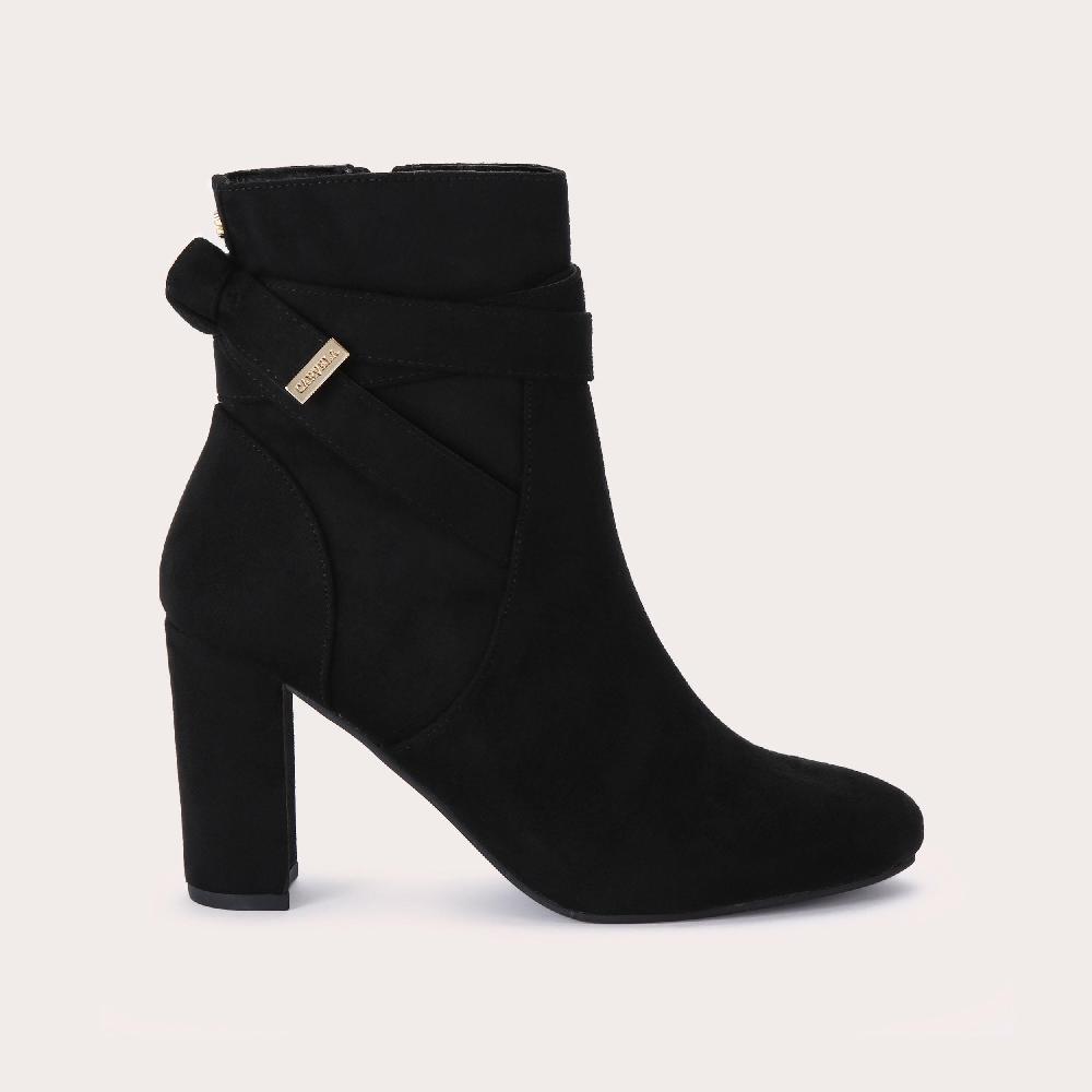 carvela TEMPT Black Microsuede Heeled Boots by CARVELA