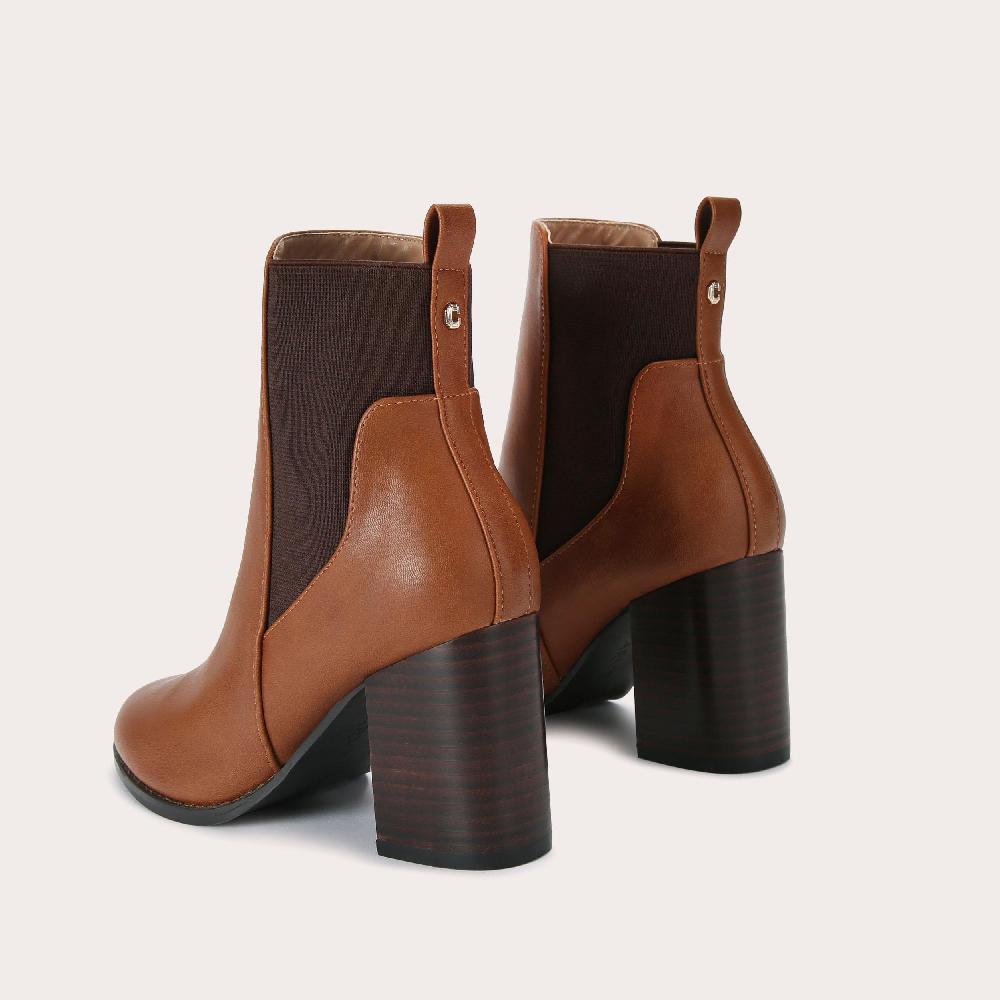 Carvela TOODLE CHELSEA Tan Heeled Chelsea Boot By CARVELA