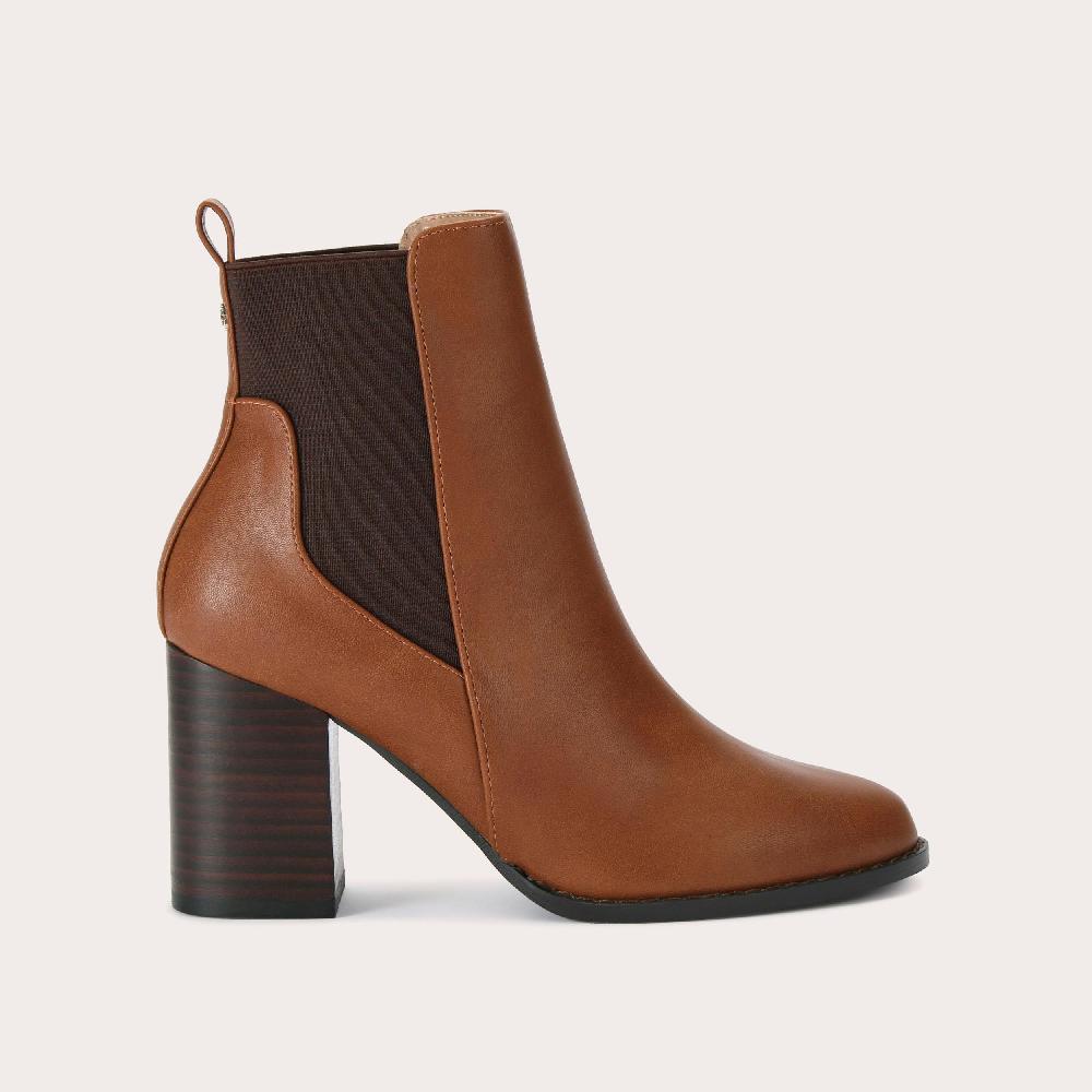 carvela TOODLE CHELSEA Tan Heeled Chelsea Boot by CARVELA