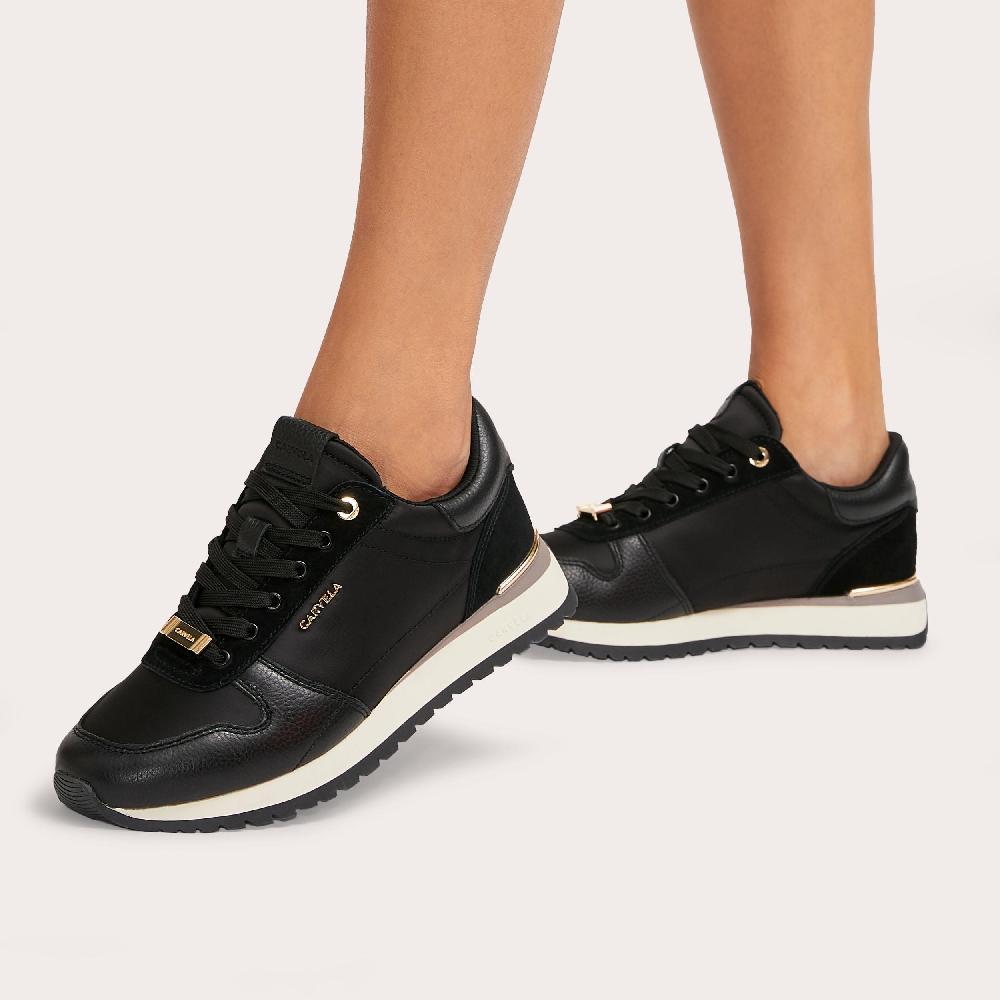 Carvela TRACK STAR Black Nylon Lace Up Trainer By CARVELA