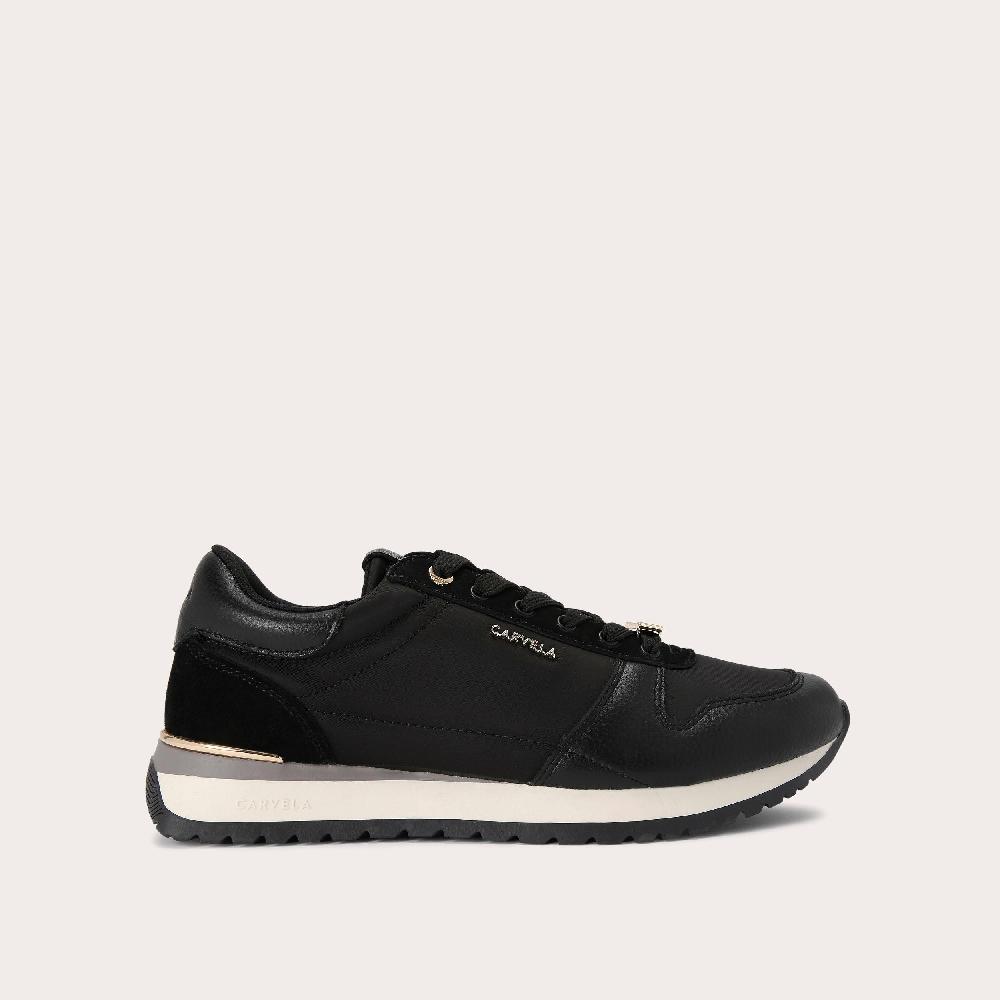 carvela TRACK STAR Black Nylon Lace Up Trainer by CARVELA