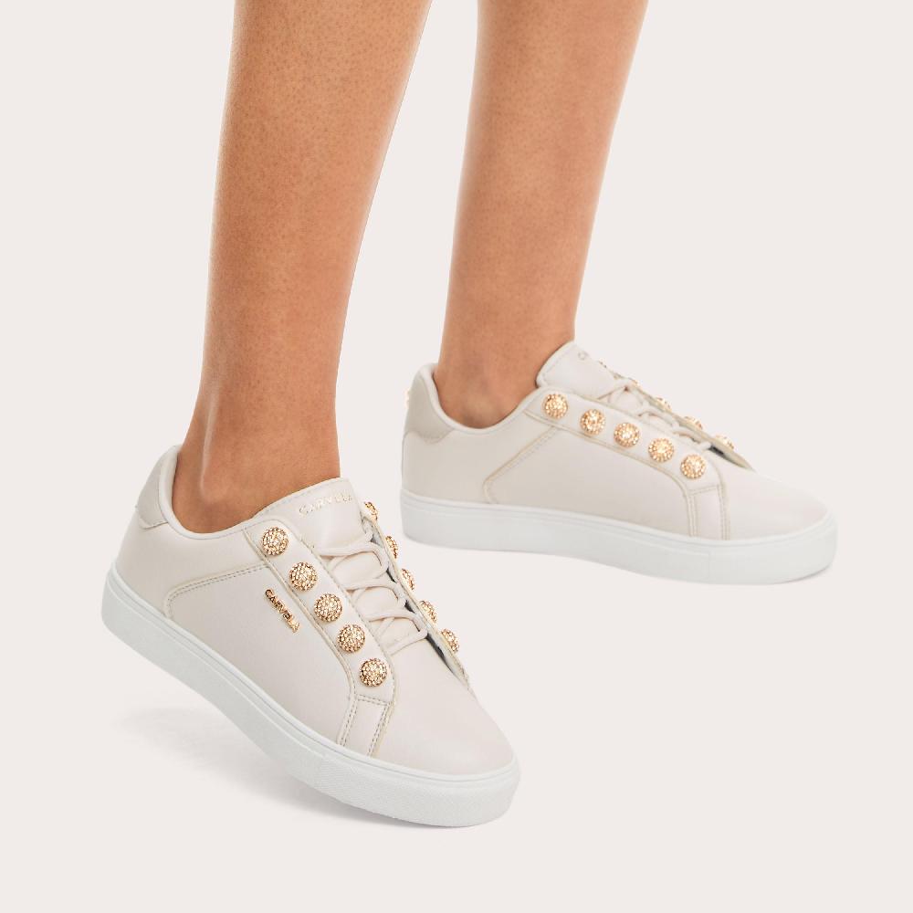 Carvela TRIUMPH SNEAKER Blush Crystal Lace Up Trainer By CARVELA