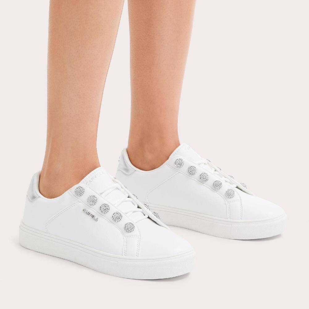 Carvela TRIUMPH SNEAKER White Leather Trainer By CARVELA