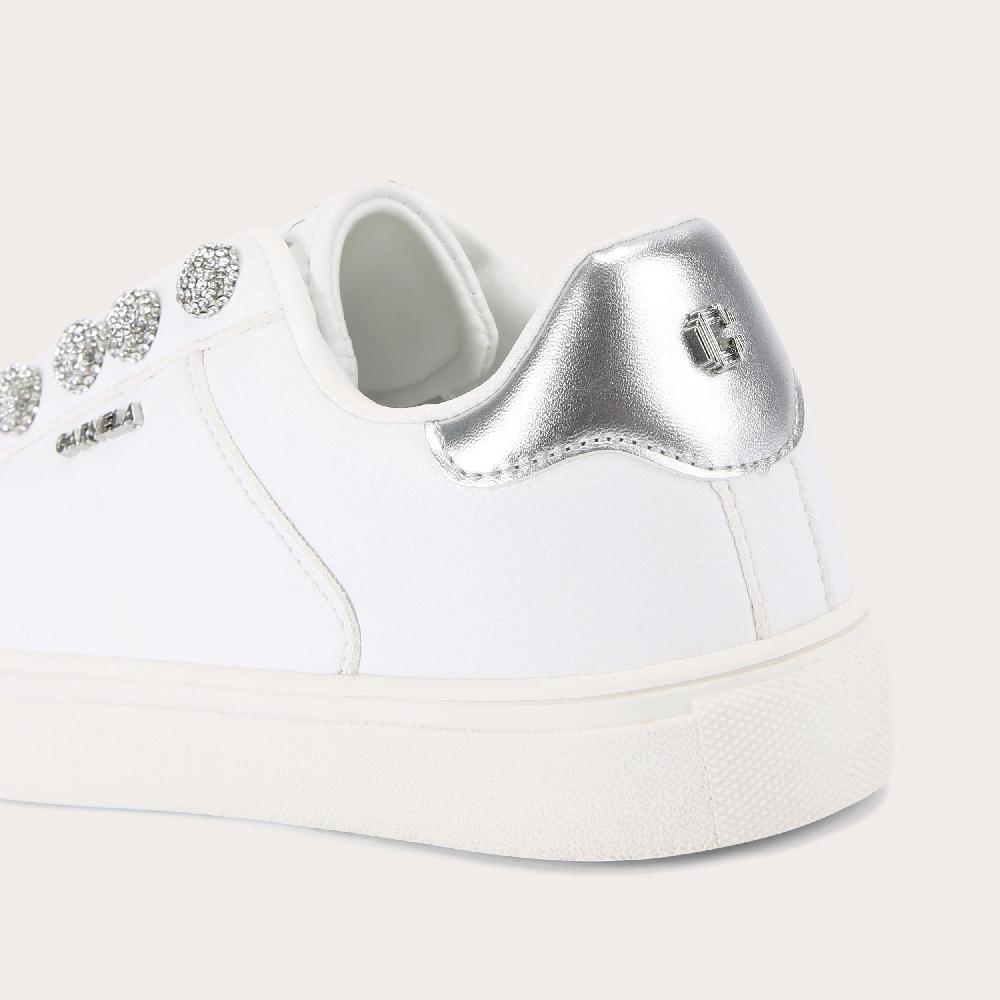 Carvela TRIUMPH SNEAKER White Leather Trainer By CARVELA