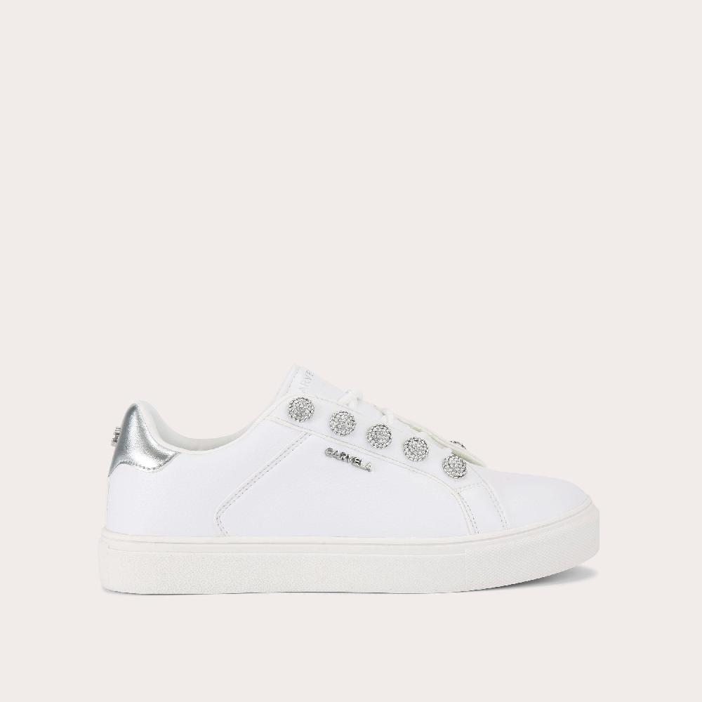 carvela TRIUMPH SNEAKER White Leather Trainer by CARVELA