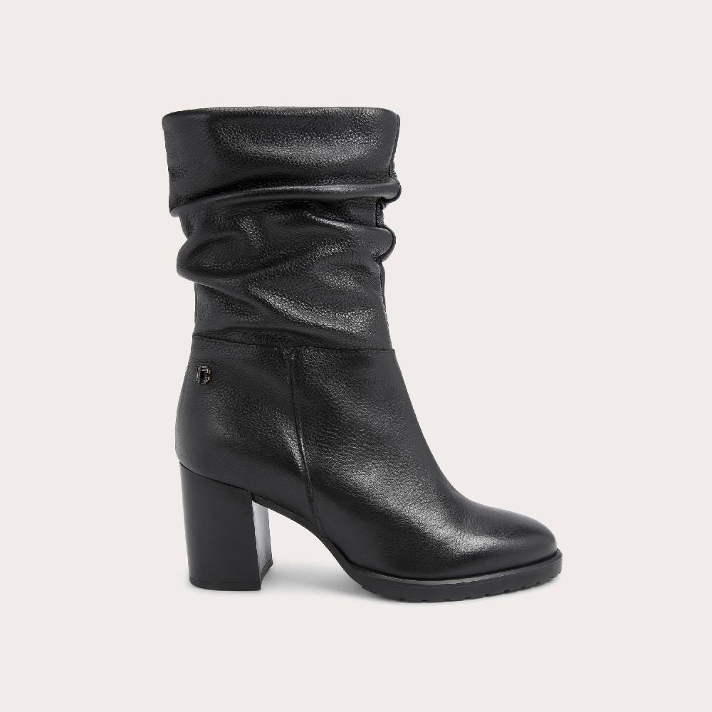 carvela TURNUP Leather Textured Block Heel Ankle Boot by CARVELA COMFORT