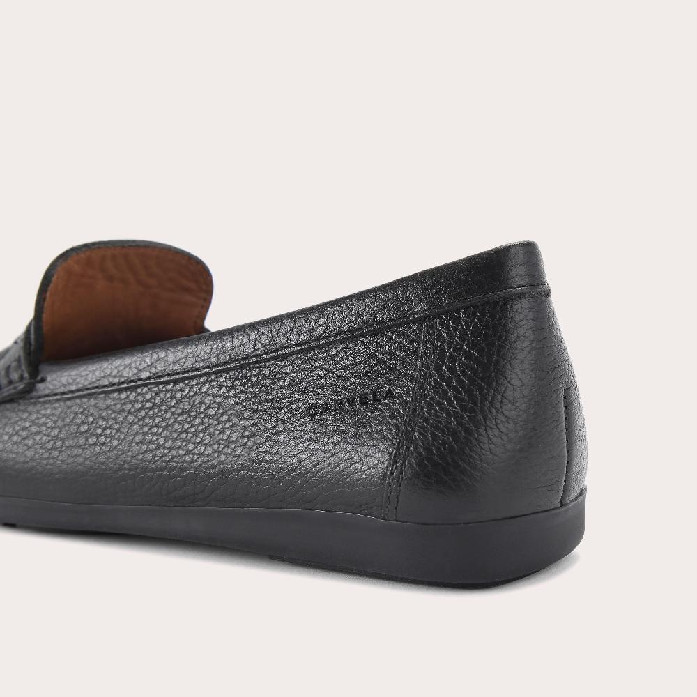 Carvela TUSCANY Black Leather Slip On Flats By CARVELA COMFORT