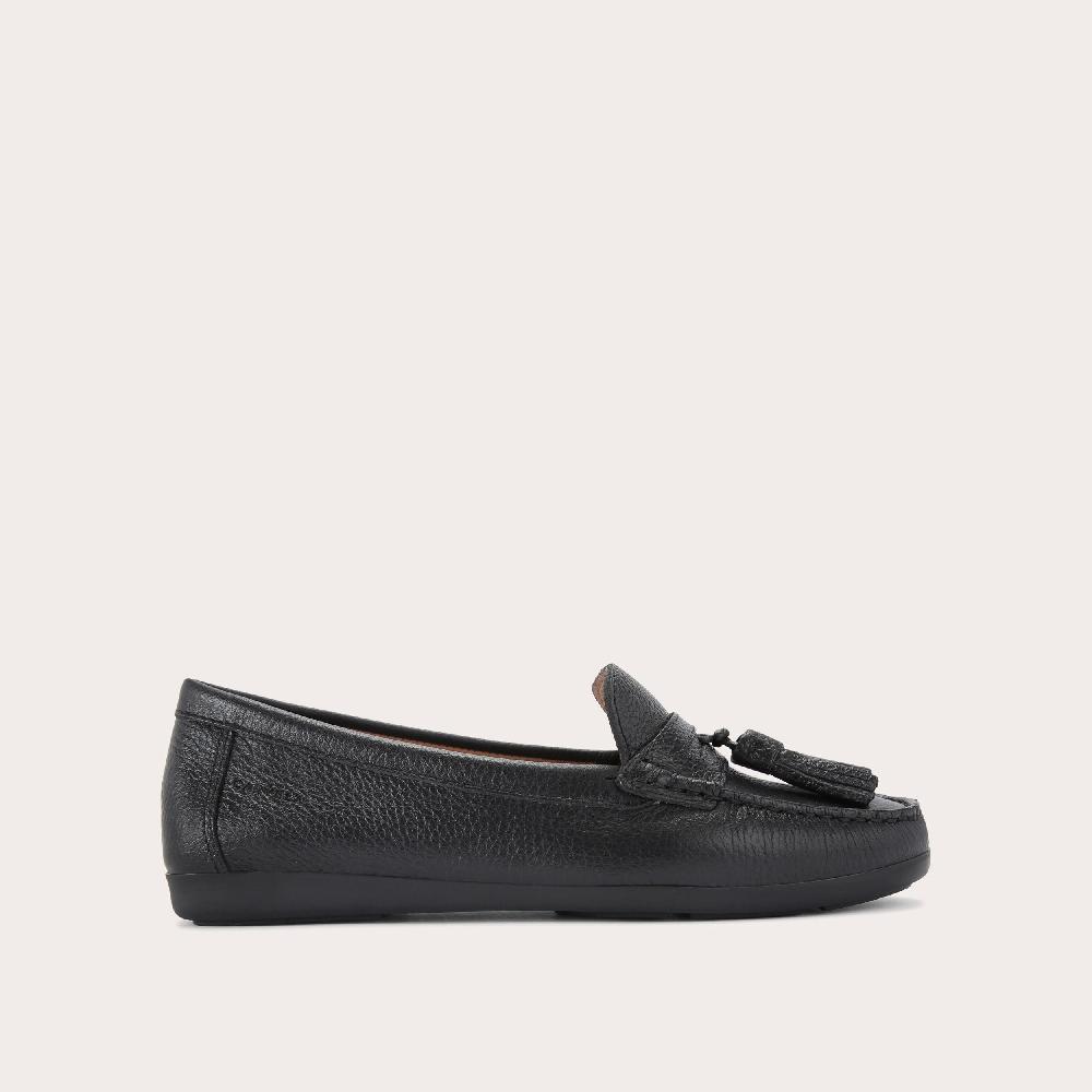 carvela TUSCANY Black Leather Slip On Flats by CARVELA COMFORT