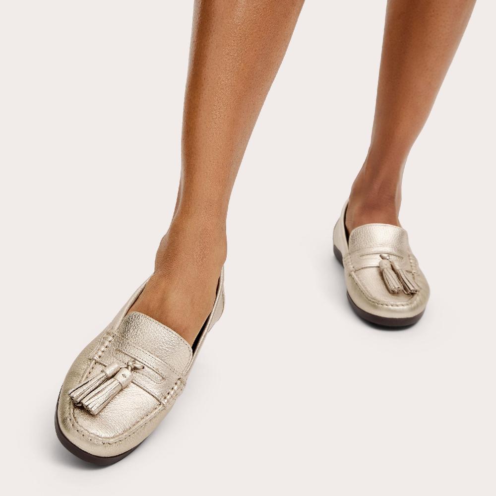Carvela TUSCANY Gold Leather Slip On Shoe By CARVELA COMFORT