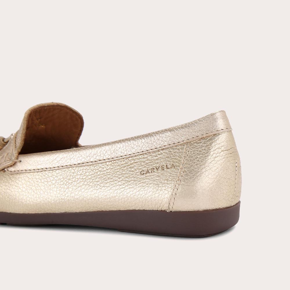Carvela TUSCANY Gold Leather Slip On Shoe By CARVELA COMFORT