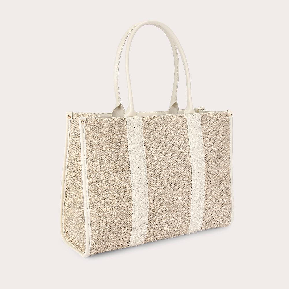 Carvela TWISTED RAFFIA TOTE Raffia Large Tote Bag By CARVELA
