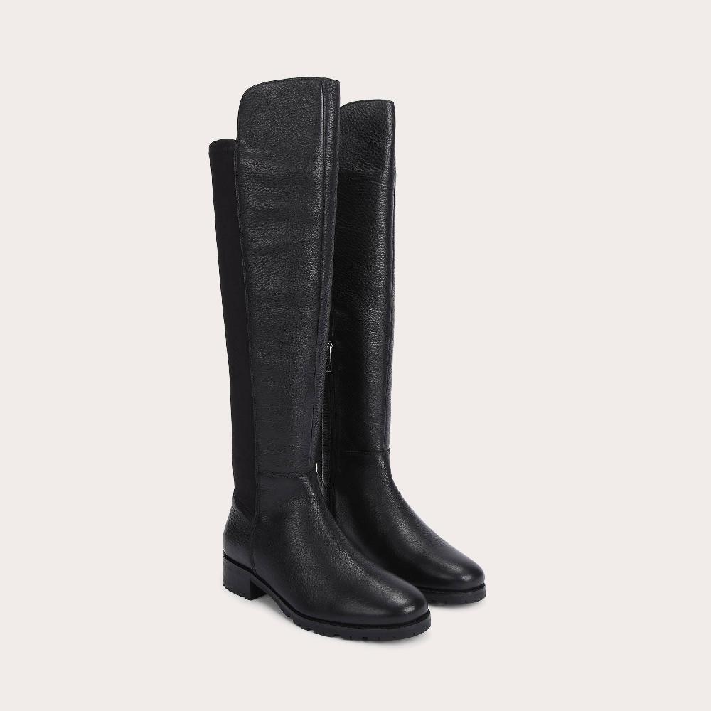 Carvela VANESSA 2 Black Leather High Leg Boots By CARVELA COMFORT