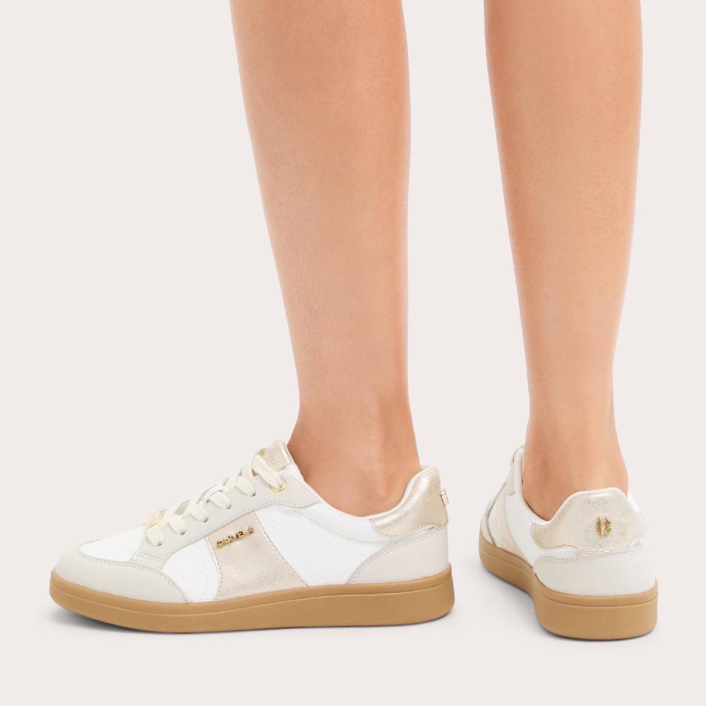 Carvela VENETO SNEAKER White Metallic Trainer By CARVELA