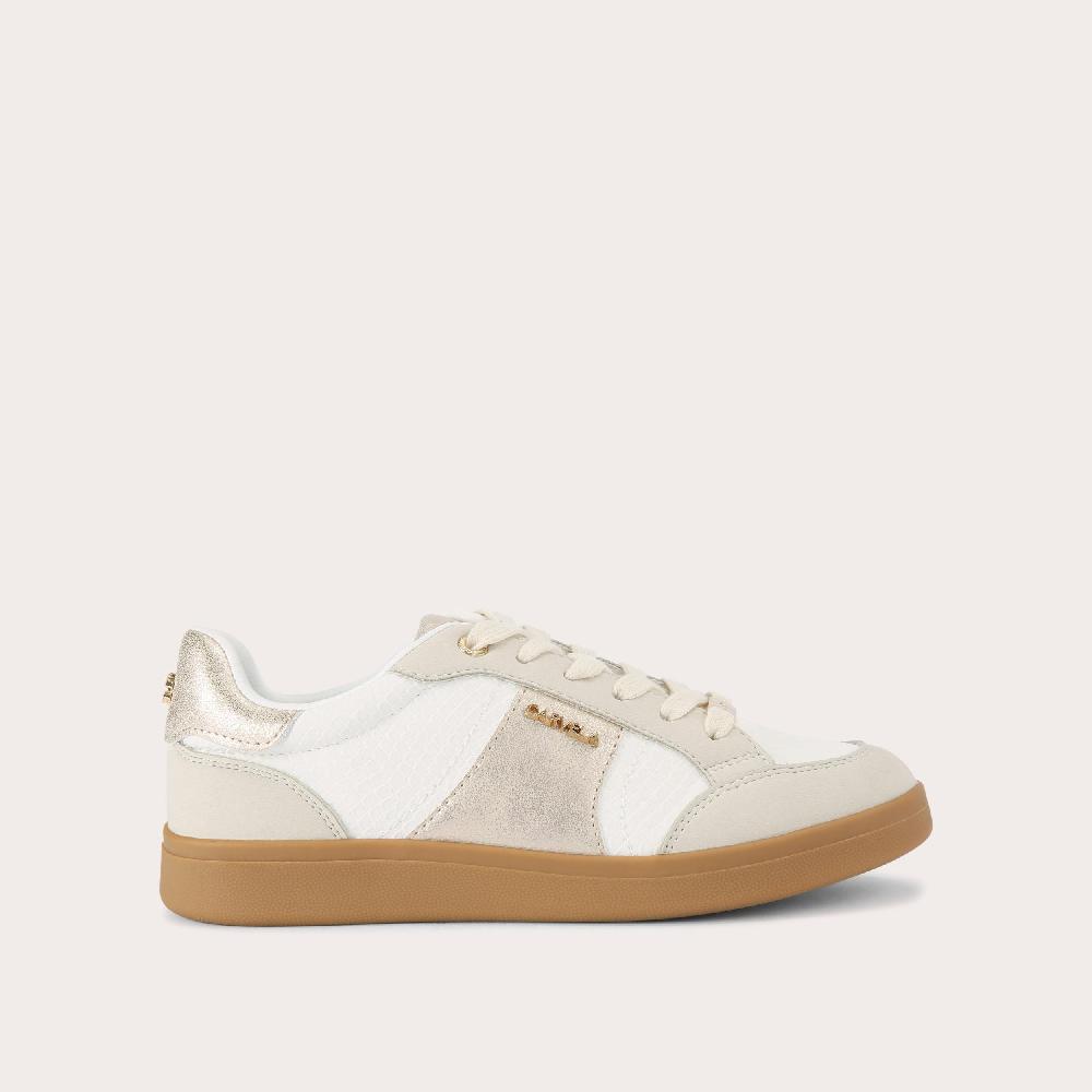 carvela VENETO SNEAKER White Metallic Trainer by CARVELA