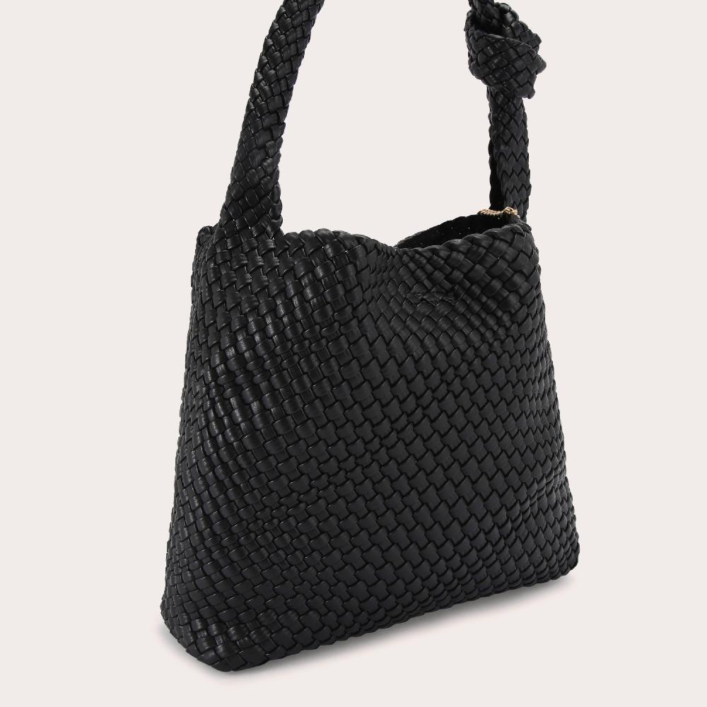 Carvela VERONA WEAVE SHOULDER Black Shoulder Bag By CARVELA