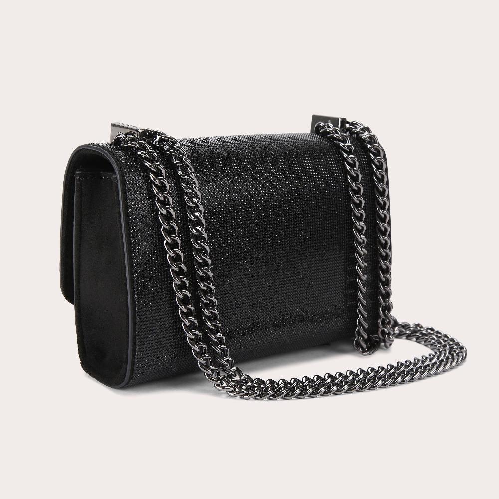 Carvela VICTORIA MINI TASSEL Black Tassel Cross Body Bag By CARVELA