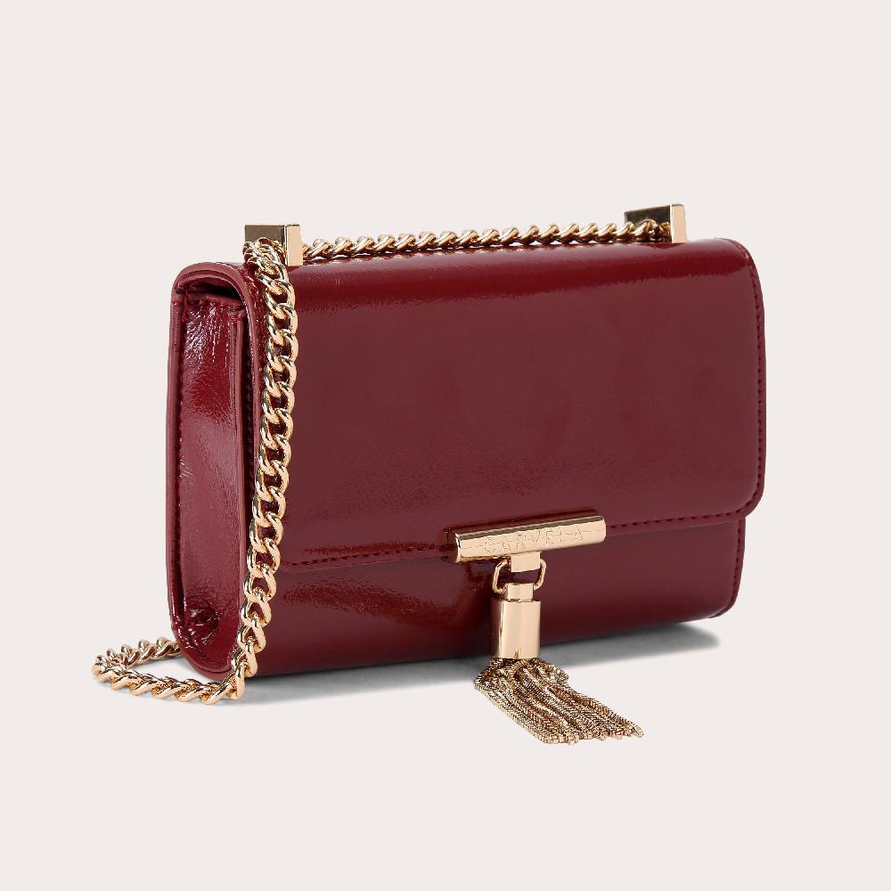 Carvela VICTORIA MINI TASSEL Red Tassel Cross Body Bag By CARVELA