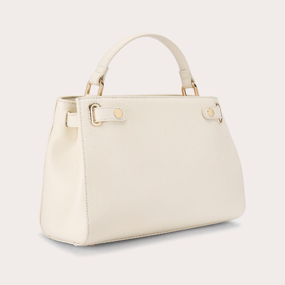 Carvela VIOLET BELTED MIDI Bone Textured Tote Bag By CARVELA