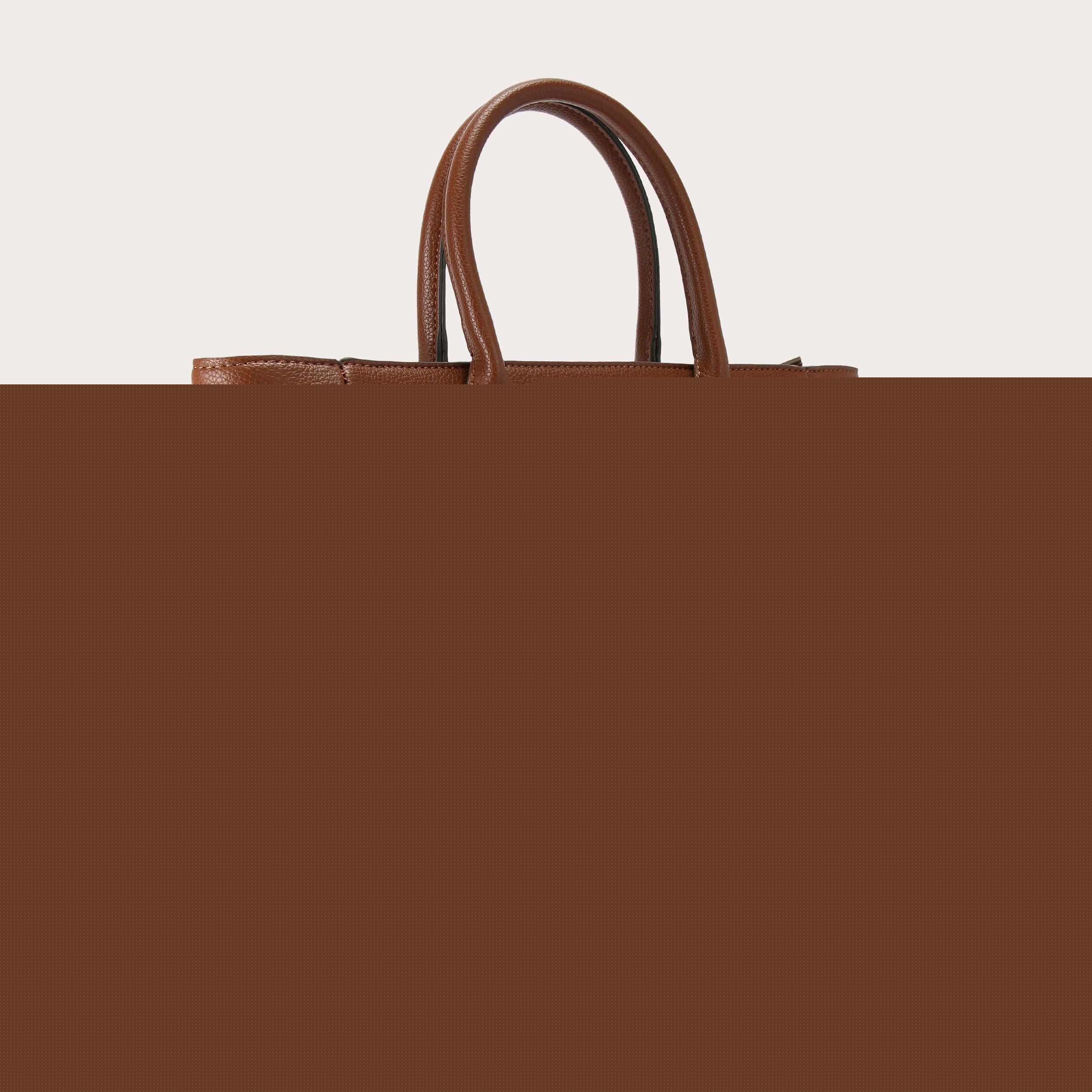 Carvela VIOLET BELTED TOTE Brown Textured Tote Bag By CARVELA
