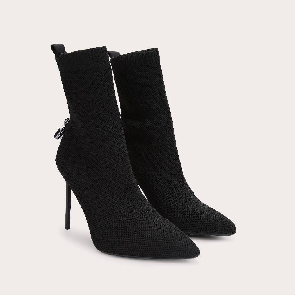 Carvela VIXEN ANKLE Black Leather Ankle Boot By CARVELA