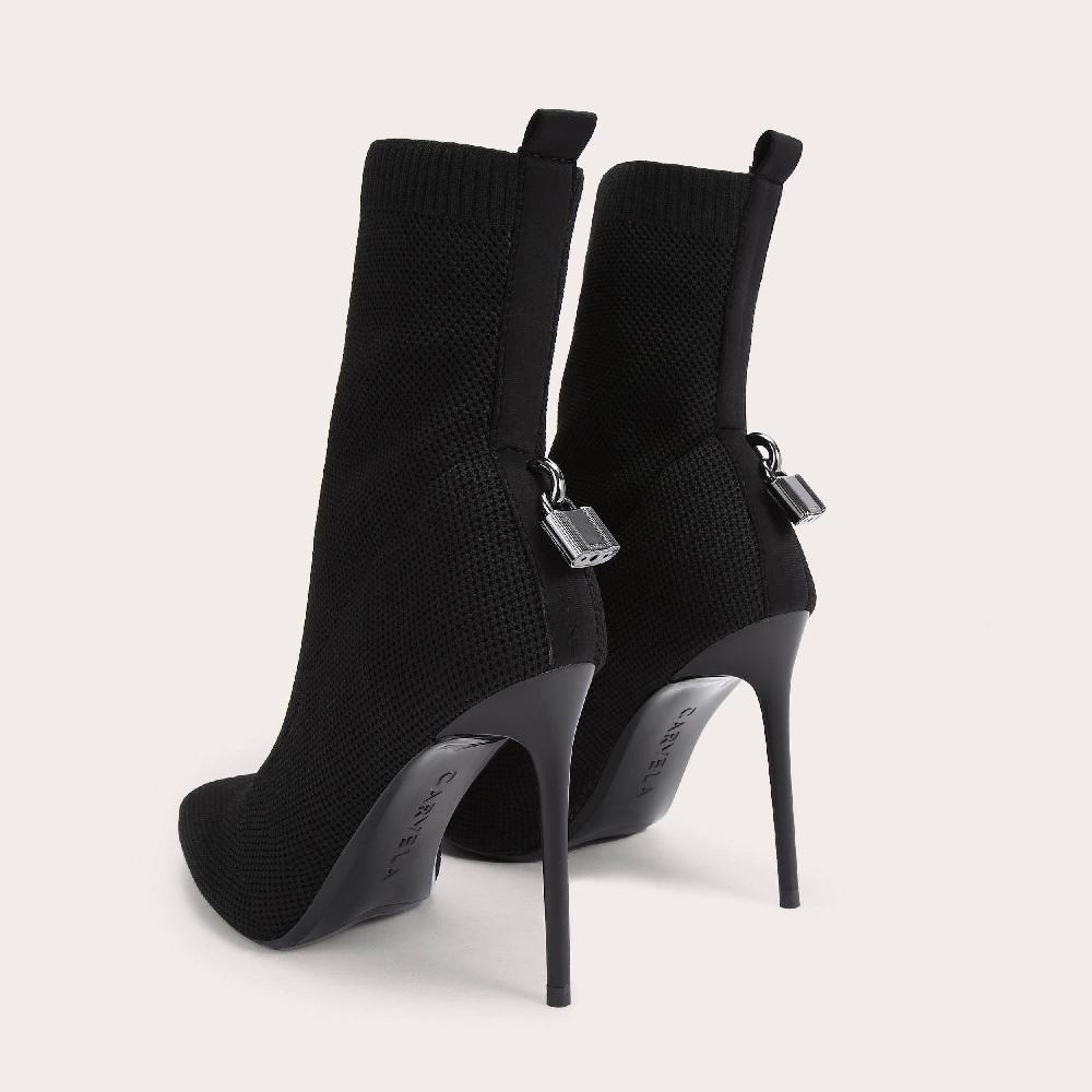 Carvela VIXEN ANKLE Black Leather Ankle Boot By CARVELA