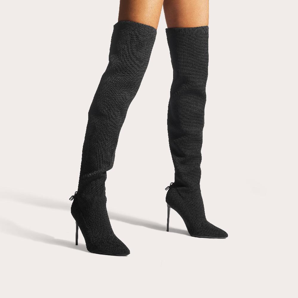 Carvela VIXEN OTK Black Knitted Over The Knee Boots By CARVELA