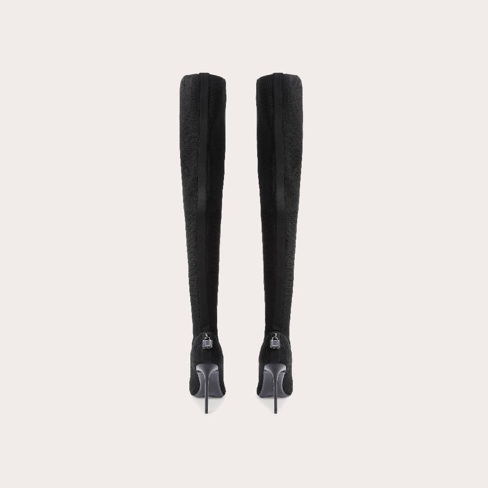 Carvela VIXEN OTK Black Knitted Over The Knee Boots By CARVELA