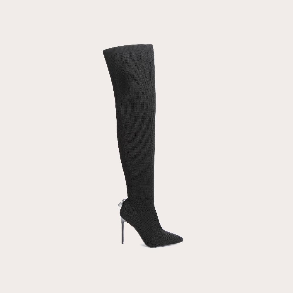 carvela VIXEN OTK Black Knitted Over The Knee Boots by CARVELA