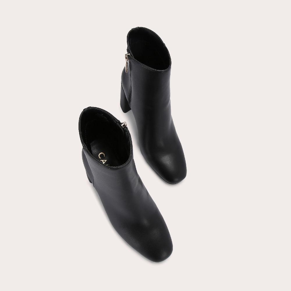 Carvela WILLOW ANKLE Black Block Heel Boot By CARVELA