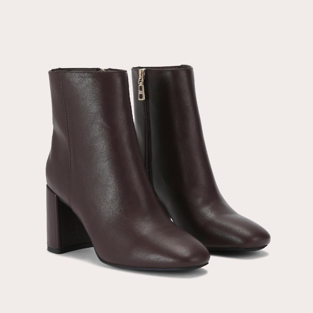 Carvela WILLOW ANKLE Dark Brown Heeled Ankle Boot By CARVELA