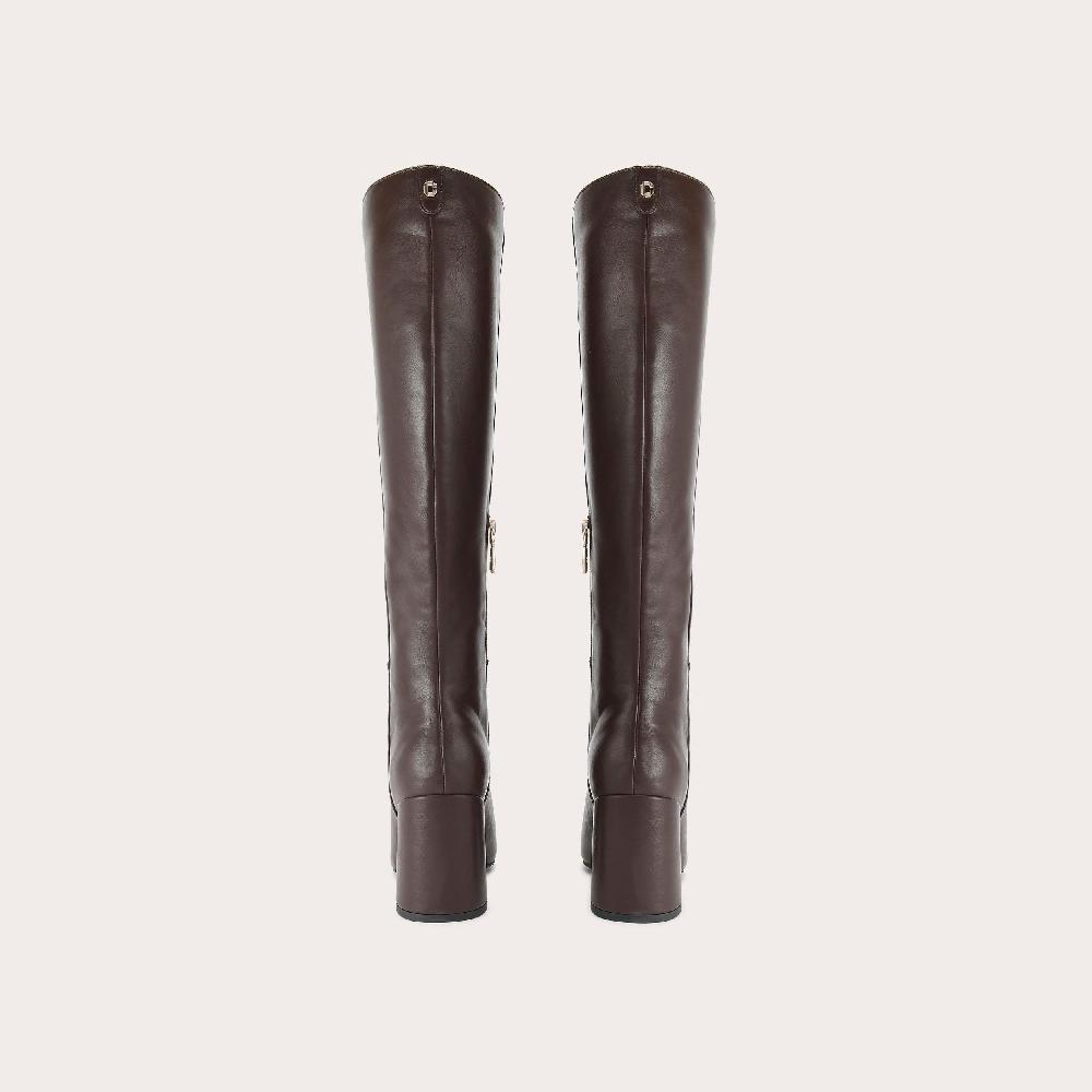 Carvela WILLOW KNEE Dark Brown Knee Boots By CARVELA