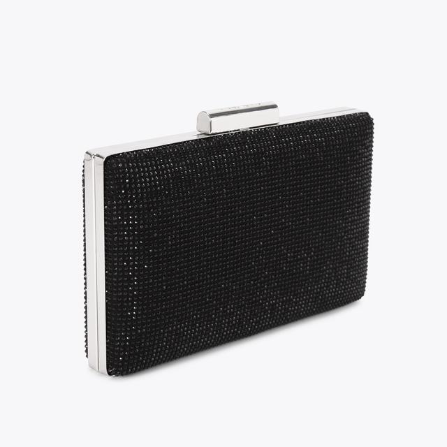 Carvela By Kurt Geiger AINTREE CLUTCH Black Crystal Clutch Bag By CARVELA