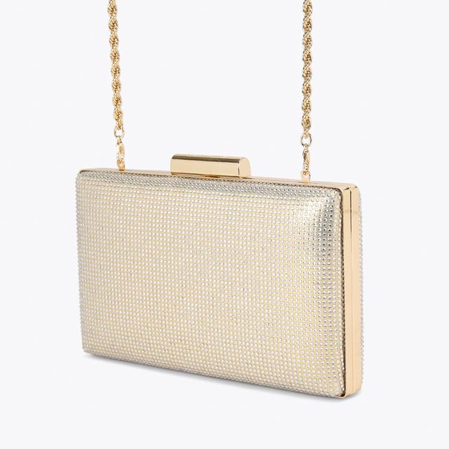 Carvela By Kurt Geiger AINTREE CLUTCH Gold Crystal Clutch Bag By CARVELA