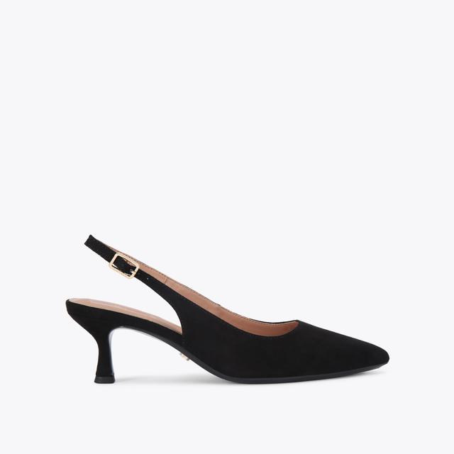 carvela by kurt geiger ALLEGRA SLING Black Suede Heel by CARVELA