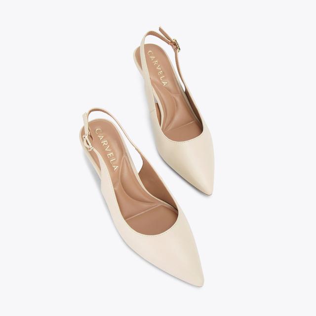 Carvela By Kurt Geiger ALLEGRA SLING Bone Slingback Heel By CARVELA