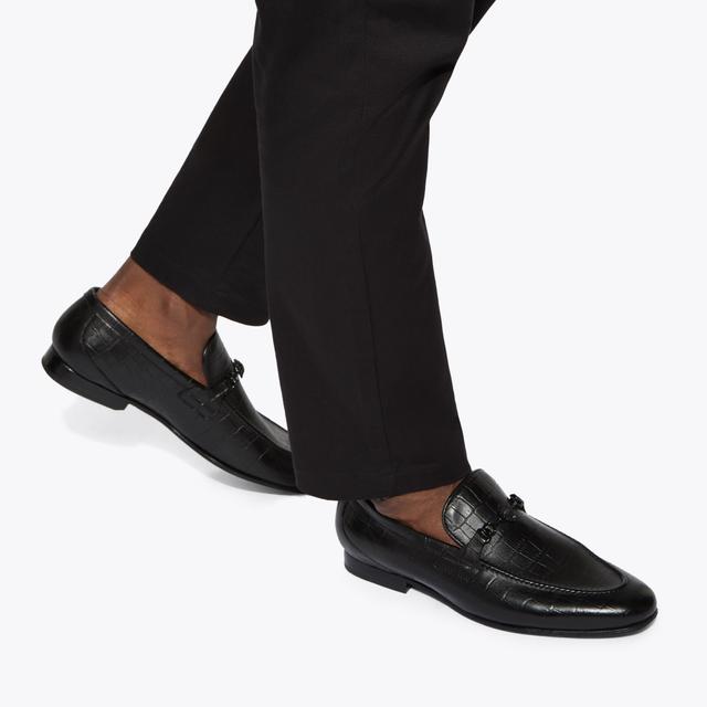 Carvela By Kurt Geiger ALTON CROC Croc Embossed Leather Loafer By KURT GEIGER LONDON