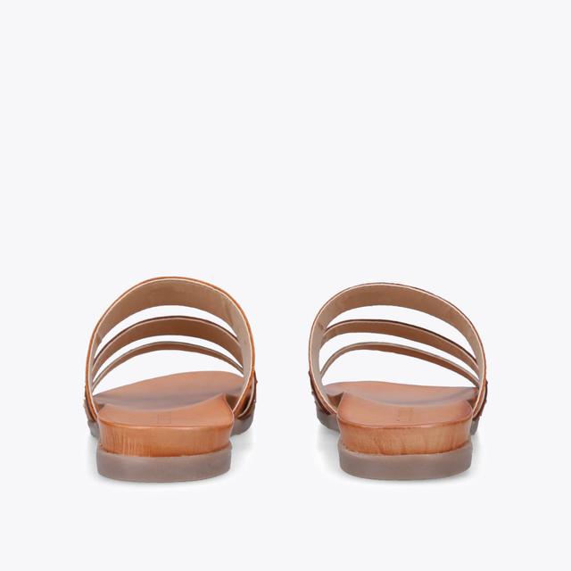 Carvela By Kurt Geiger ANTIGUA Orange Leather Flat Sandals By CARVELA