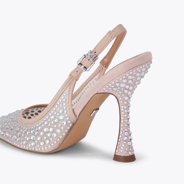Carvela By Kurt Geiger ARIA GEM Crystal Slingback Heel By KG KURT GEIGER