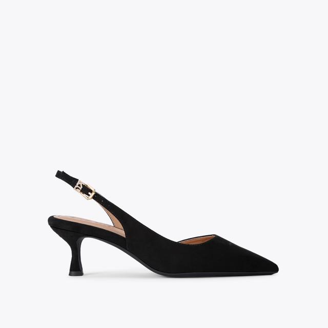 carvela by kurt geiger ARIA LOW Black Micosuede Heel by KG KURT GEIGER